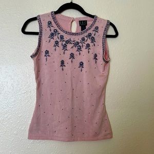 INC vintage (and even more vintage looking!) shell! Gorgeous beadwork.